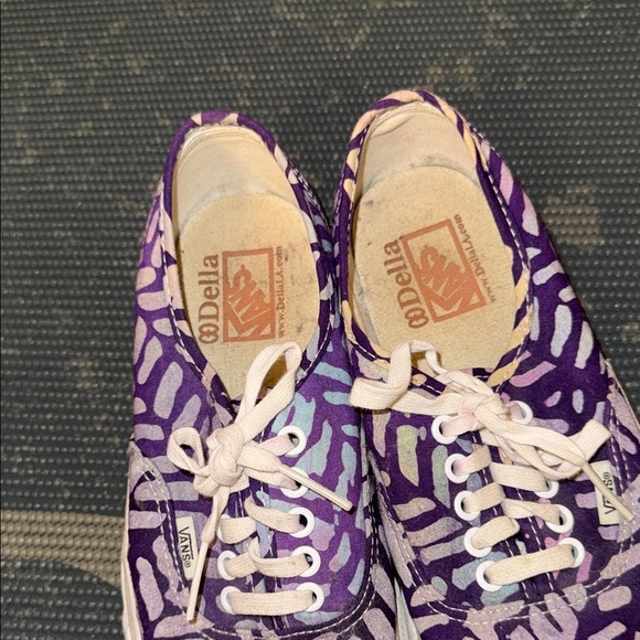 Vans Purple Leaf Print Sneakers - Picture 7 of 8